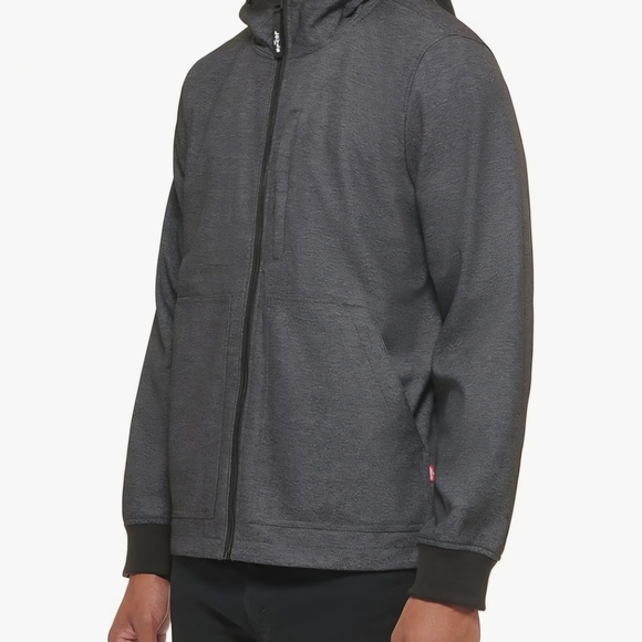 Men's Gray Hooded Jacket - Picture 3 of 12
